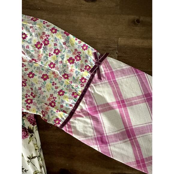 NWT Matilda Jane Enchanted Garden Art School Mixed Print Pink Floral Peasant Top - Picture 4 of 9